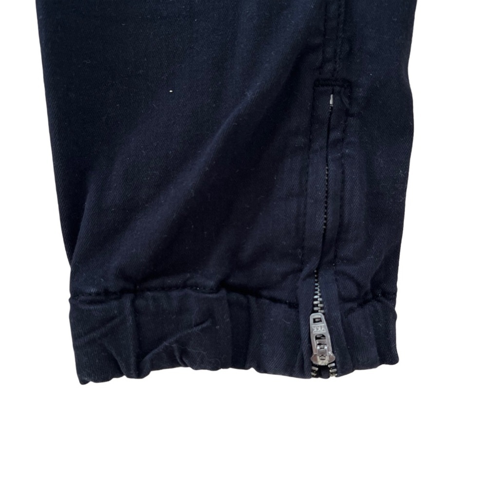 Mavi Ivy Slim Cargo Mid Rise Pant, Black - Size 24 - Picture 10 of 11